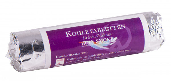 2 Packungen Kohletabletten 3,3 cm 1Rolle 10 Tabletten