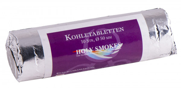 2 Packungen Kohletabletten 5 cm 10 Rollen à 10 Tabletten