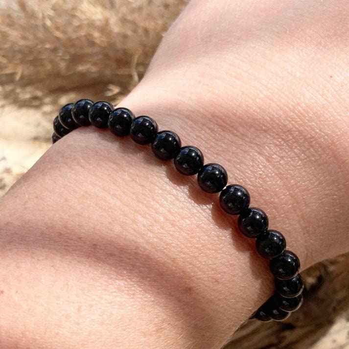 Turmalin Armband Edelsteine mit 3 mm Perlen echte heilende Kristalle Edelsteinschmuck Tourmalin