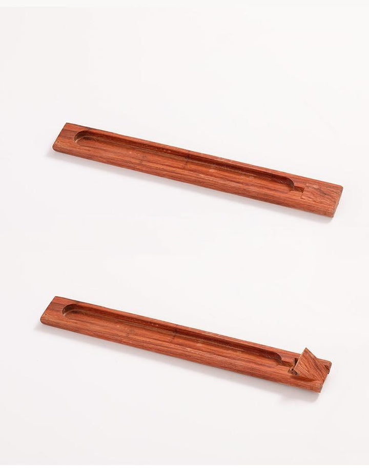 Räucherstäbchenhalter aus Holz, Incense Holder Wood Ash Catcher - SHUAIVIBES